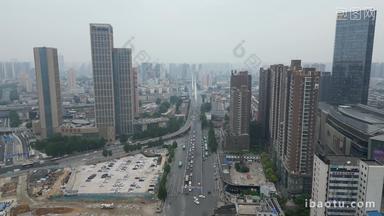 河南郑州城市建设航拍